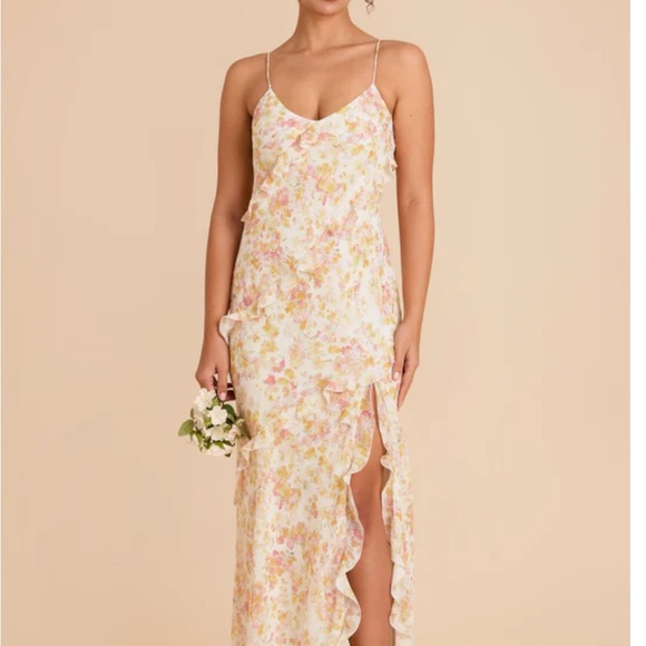 Birdie Grey Valentina Dress - Chiffon Pressed Floral Color - Picture 1 of 5